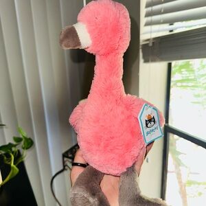 Jellycat Medium Bashful Flamingo Rare Retired NWT